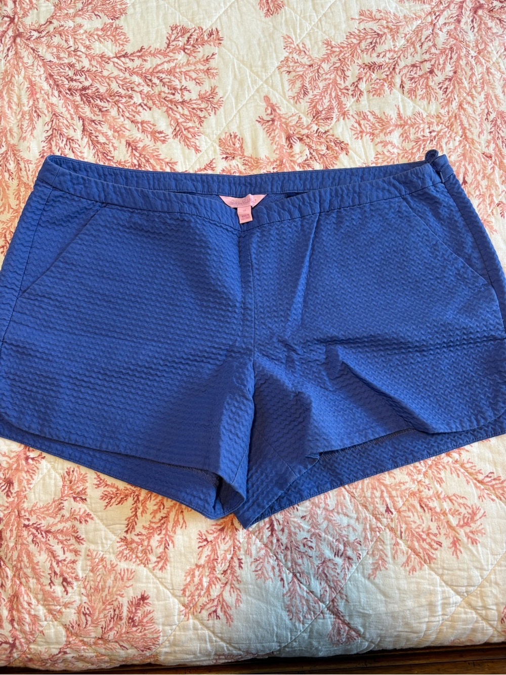 Lilly Pulitzer Royal Blue Textured Shorts
